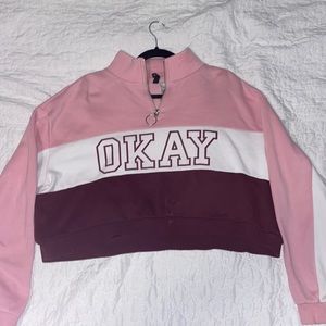 Large. okay long sleeve crop